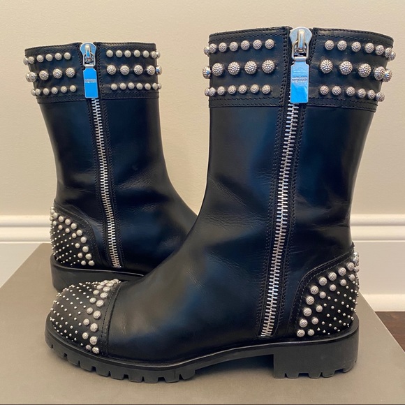 Alexander McQueen Studded Ankle Boots - Picture 2 of 11
